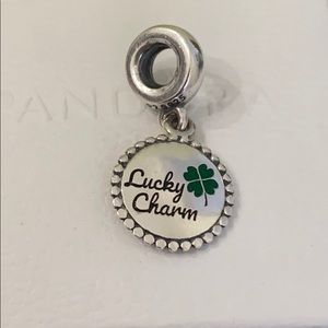 New Pandora  Lucky Dangle Charm , Mixed Enamel